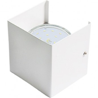 Светильник ECOLA GX53-N51 настенный бра прямоугольный матовый белый 1* GX53 100х100х90 (1 из цв. уп. по 2) Светильник ECOLA GX53-N51 настенный бра прямоугольный матовый белый 1* GX53 100х100х90 (1 из цв. уп. по 2)