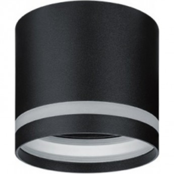 Светильник накладной ECOLA GX53 SP5393 без обода с полосой черный матовый 83х87 Светильник накладной ECOLA GX53 SP5393 без обода с полосой черный матовый 83х87