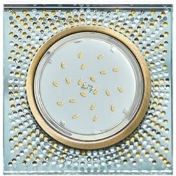 Встраиваемый светильник ECOLA GX53 H4 GLASS FQ53SGECB черненая бронза Встраиваемый светильник ECOLA GX53 H4 GLASS FQ53SGECB черненая бронза