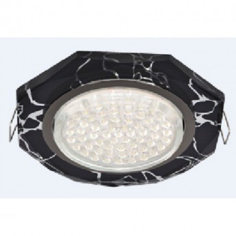 Встраиваемый светильник ECOLA GX53 H4 GLASS FB538AECH черный хром Встраиваемый светильник ECOLA GX53 H4 GLASS FB538AECH черный хром