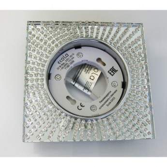 Встраиваемый светильник ECOLA GX53 H4 GLASS FW53SGECB хром Встраиваемый светильник ECOLA GX53 H4 GLASS FW53SGECB хром