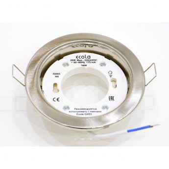 Встраиваемый светильник ECOLA SP5310ECB GX53 Жемчуг Встраиваемый светильник ECOLA SP5310ECB GX53 Жемчуг